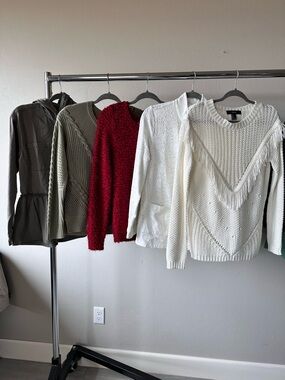 Bundle  Tops Sweater Long Sleeve Jacket Size Small Set Of 5